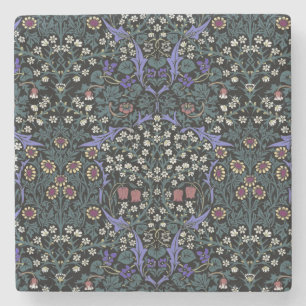 William Morris Blackthorn Victoriaans Behangpapier Stenen Onderzetter