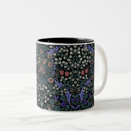 William Morris Blackthorn Victoriaans Behangpapier Tweekleurige Koffiemok