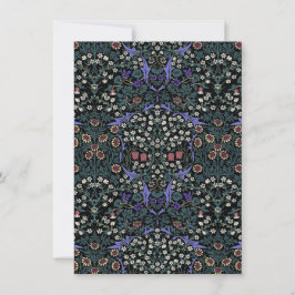 William Morris Blackthorn Victoriaanse Botanische Notitiekaartje