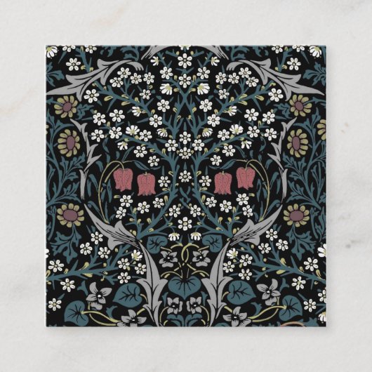William Morris Blackthorn Vierkante Visitekaartje (Voorkant)