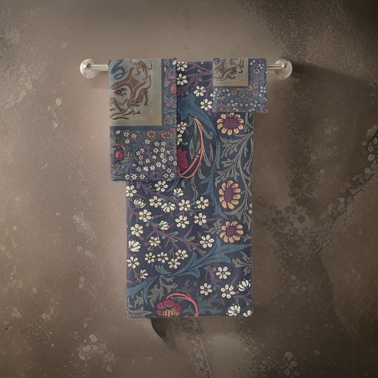 William Morris Blackthorne Monogram | Bad Handdoek