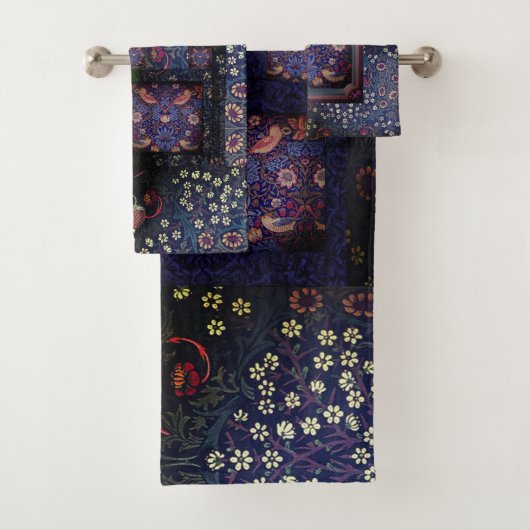 William *Morris Blackthorne Strawberry Thief | Bad Handdoek (Insitu)