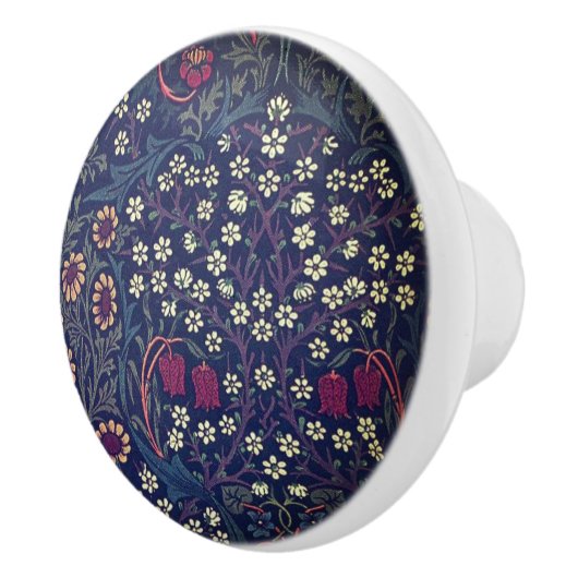 William *Morris Blackthorne Strawberry Thief | Keramische Knop (Rechts)