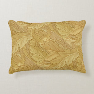 William Morris bladergroen gouden patroon Accent Kussen