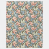 William Morris Blanket Ingewikkelde bloemmotieven Fleece Deken (Voorkant)