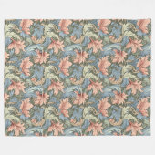William Morris Blanket Ingewikkelde bloemmotieven Fleece Deken (Voorkant (Horizontaal))