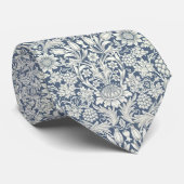 William Morris Blau "Sunflower" Stropdas (Opgerold)