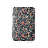 William Morris Blau Teal Arts & Crafts Bloem Badmat (Voorkant Verticaal)
