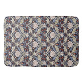 William Morris Blauw Beige Bloembloemen Badmat (Voorkant)