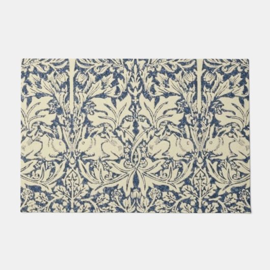William Morris, Blauw grijs, patroon, art nouveau, Deurmat (Voorkant)