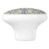 William Morris, Blauw grijs, patroon, art nouveau, Keramische Knop (Zijkant)