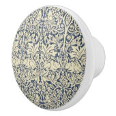 William Morris, Blauw grijs, patroon, art nouveau, Keramische Knop (Rechts)