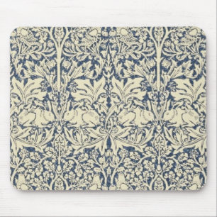 William Morris, Blauw grijs, patroon, art nouveau Muismat