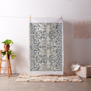 William Morris, Blauw grijs, patroon, art nouveau, Stof