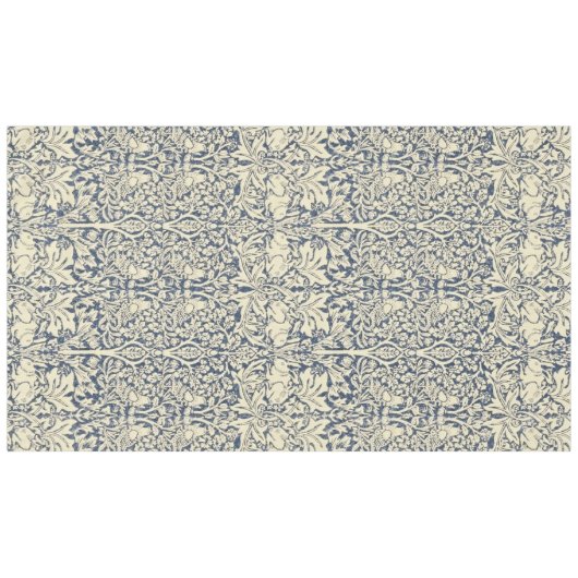 William Morris, Blauw grijs, patroon, art nouveau, Tafelkleed (Voorkant (Horizontaal))