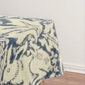 William Morris, Blauw grijs, patroon, art nouveau, Tafelkleed (Voorbeeld)