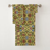 William Morris  blauw groen rood Bad Handdoek (Insitu)