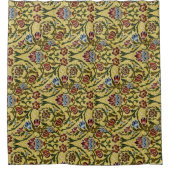 William Morris  blauw groen rood Douchegordijn (Voorkant)