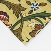 William Morris  blauw groen rood Fleece Deken (Hoek)