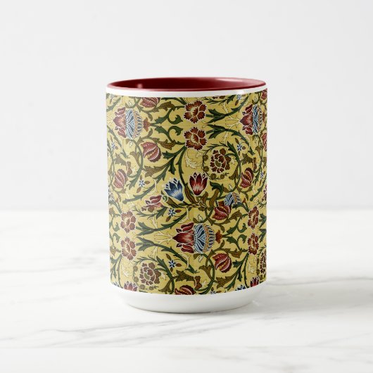William Morris  blauw groen rood Mok (Midden)