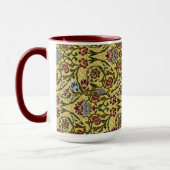 William Morris  blauw groen rood Mok (Links)