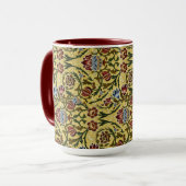 William Morris  blauw groen rood Mok (Voorkant links)