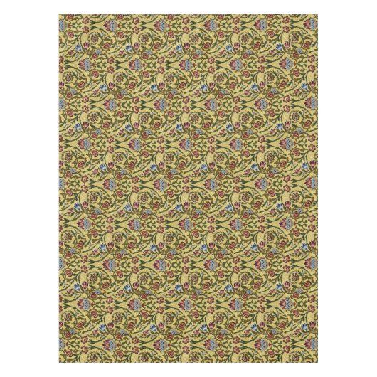 William Morris blauw groen rood Tafelkleed (Voorkant)