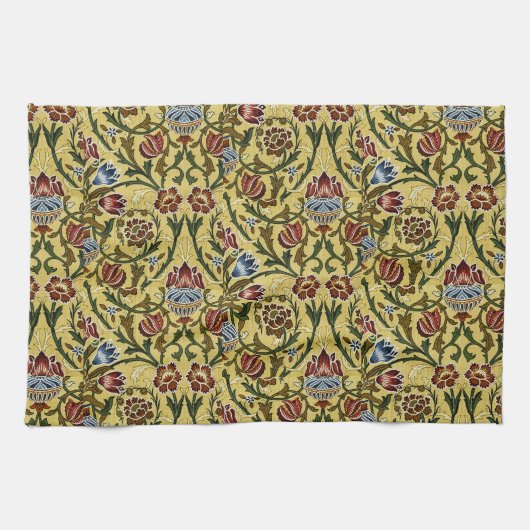 William Morris  blauw groen rood Theedoek (Horizontaal)