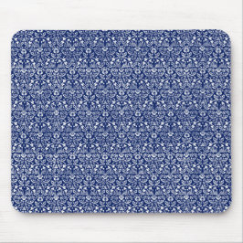 William Morris blauw patroon esthetisch Muismat