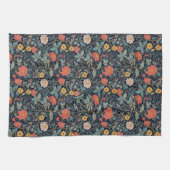 William Morris Blauw Turquoise Arts & Crafts Bloem Theedoek (Horizontaal)