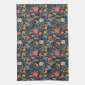 William Morris Blauw Turquoise Arts & Crafts Bloem Theedoek (Verticaal)