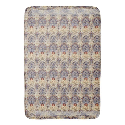 William * Morris Blauwe Artisjok Vintage Botanisch Badmat (Voorkant Verticaal)