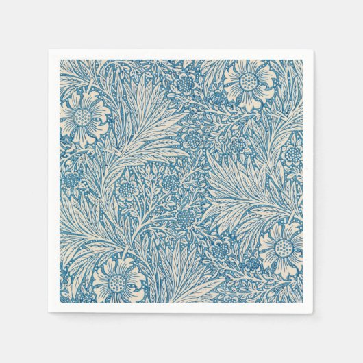 William Morris - Blauwe goudsbloem Servet (Voorkant)