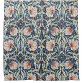 William Morris, Blauwe pimpernel, art nouveau Douchegordijn (Voorkant)