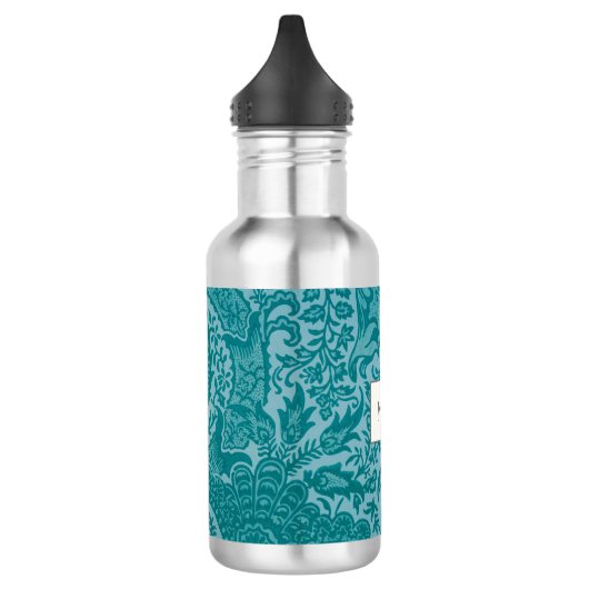 William Morris Blauwgroen Botanisch Monogram Waterfles (Links)