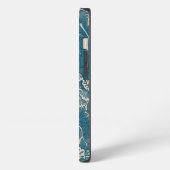 William Morris Blauwgroen Tulip Pattern iPhone Hoesje (Linkerkant)