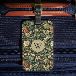 William Morris Bloem Bagagelabel