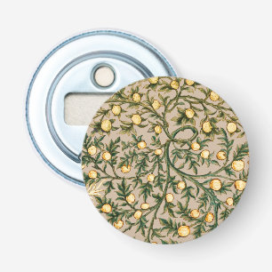 William Morris Bloem Fruit Tuin Bloem Klassieker Button Flesopener