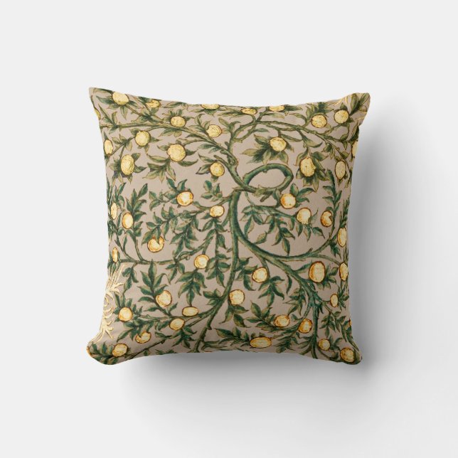 William Morris Bloem Fruit Tuin Bloem Klassieker Kussen (Voorkant)