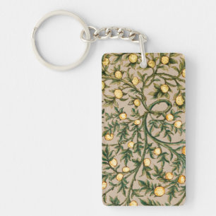 William Morris Bloem Fruit Tuin Bloem Klassieker Sleutelhanger