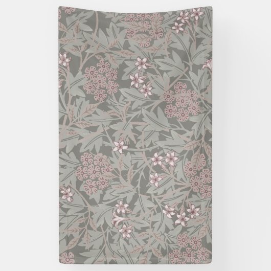 William Morris Bloem Jasminemotief Spandoek (Verticaal)