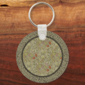 William Morris bloem lelie wilg kunstprint ontwerp Sleutelhanger (Voorkant)