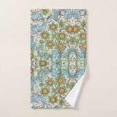 William Morris Bloemen Acanthus Blauw Blauw Bad Handdoek (Handdoek)