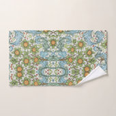 William Morris Bloemen Acanthus Blauw Blauw Bad Handdoek (Handdoek)