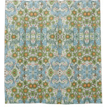 William Morris Bloemen Acanthus Blauw Blauw