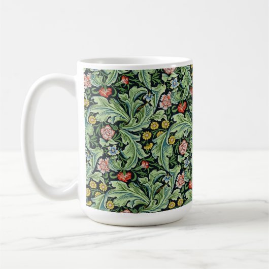 William Morris Bloemen Anjer Roze Groen Koffiemok (Links)