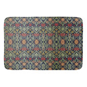 William Morris Bloemen Bladgroen Geel Rood Badmat (Voorkant)