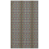 William Morris Bloemen Bladgroen Geel Rood Tafelkleed (Voorkant)