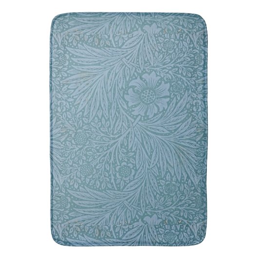 William Morris  bloemen Blauw Badmat (Voorkant Verticaal)