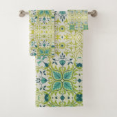 William Morris Bloemen Blauw Blauw Blauw Bad Handdoek (Insitu)